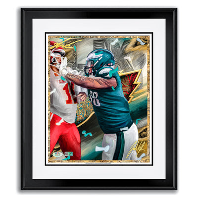 Jalen Carter LIX Champion Artist X Athlete Dual Autograph