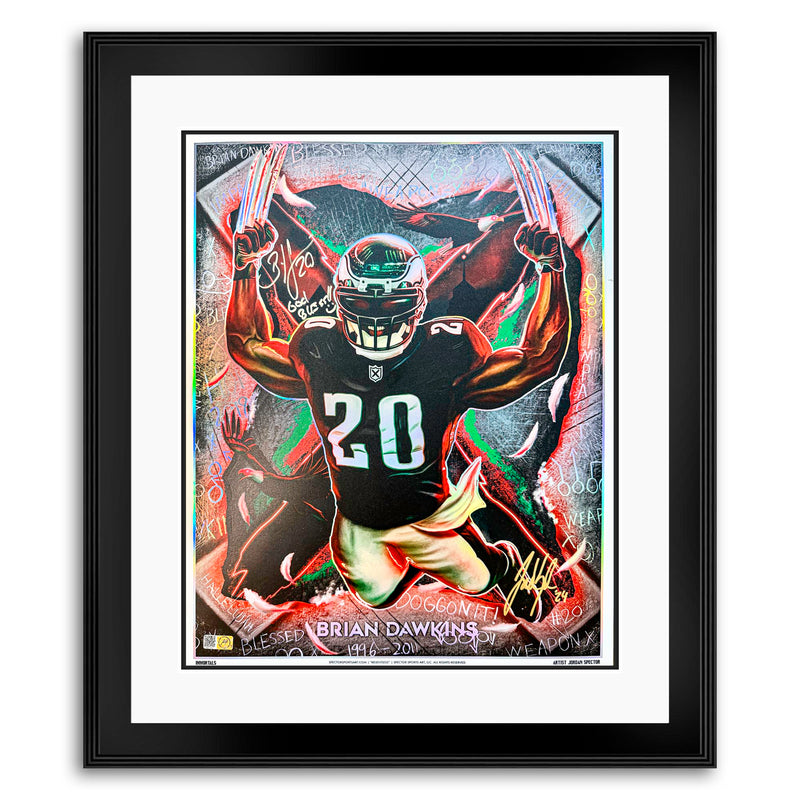 IMMORTALS™ BRIAN DAWKINS "RELENTLESS" LEGACY FINE ART EDITION – DUAL AUTOGRAPH