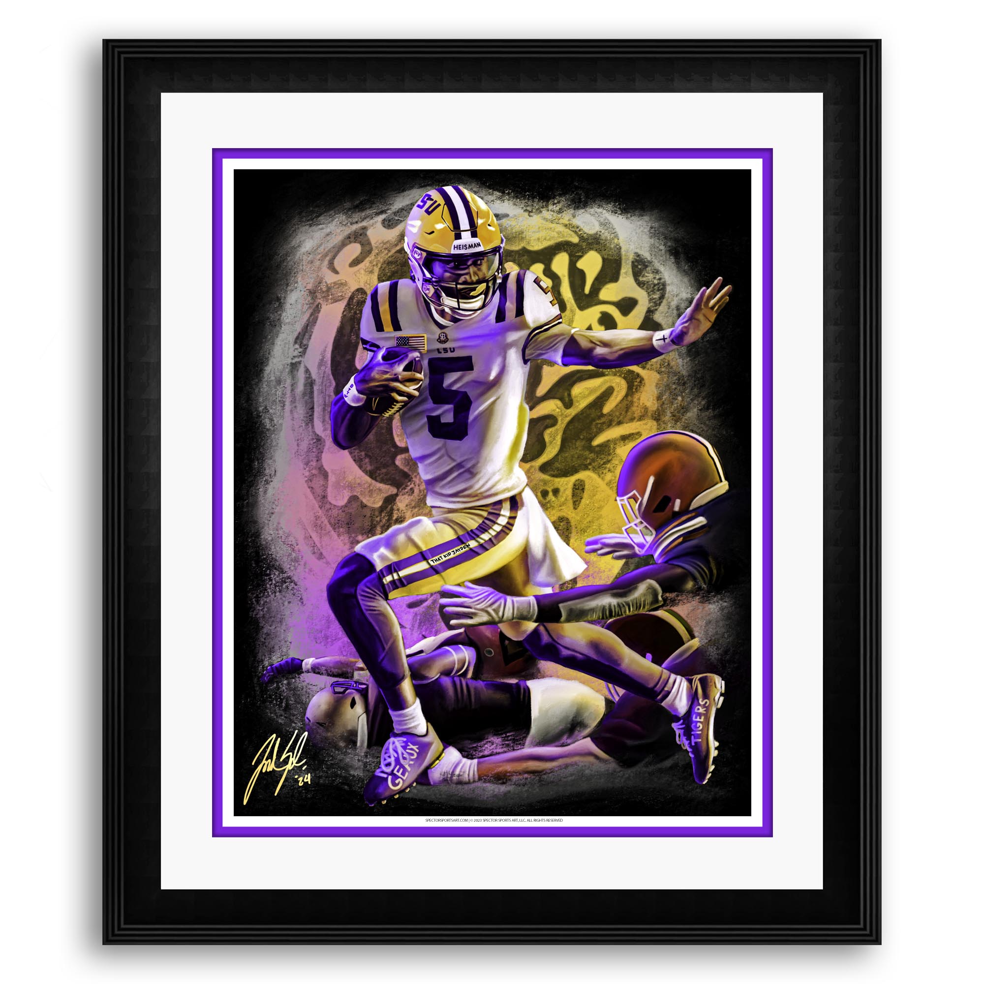 "THAT KID" Jayden Daniels - Spector Sports Art -
