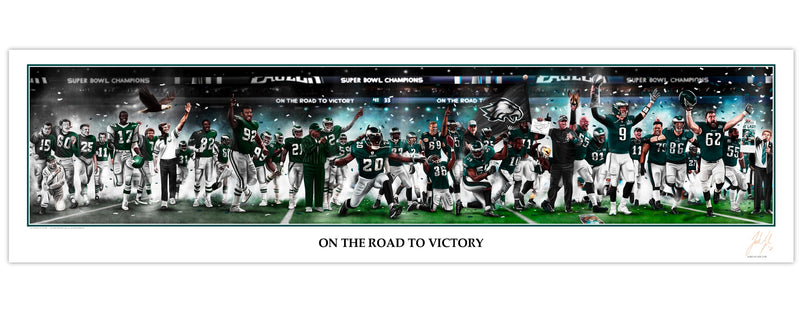 Philly Sports Legacy Collection - Spector Sports Art - Eagles Legacy / Mini Lithograph / No Frame