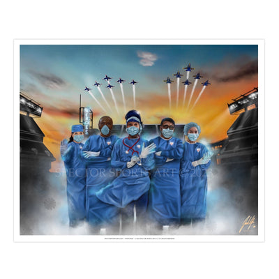 Healthcare Heroes - Spector Sports Art - Hospital Donation 16 X 20 Art Print / Unframed