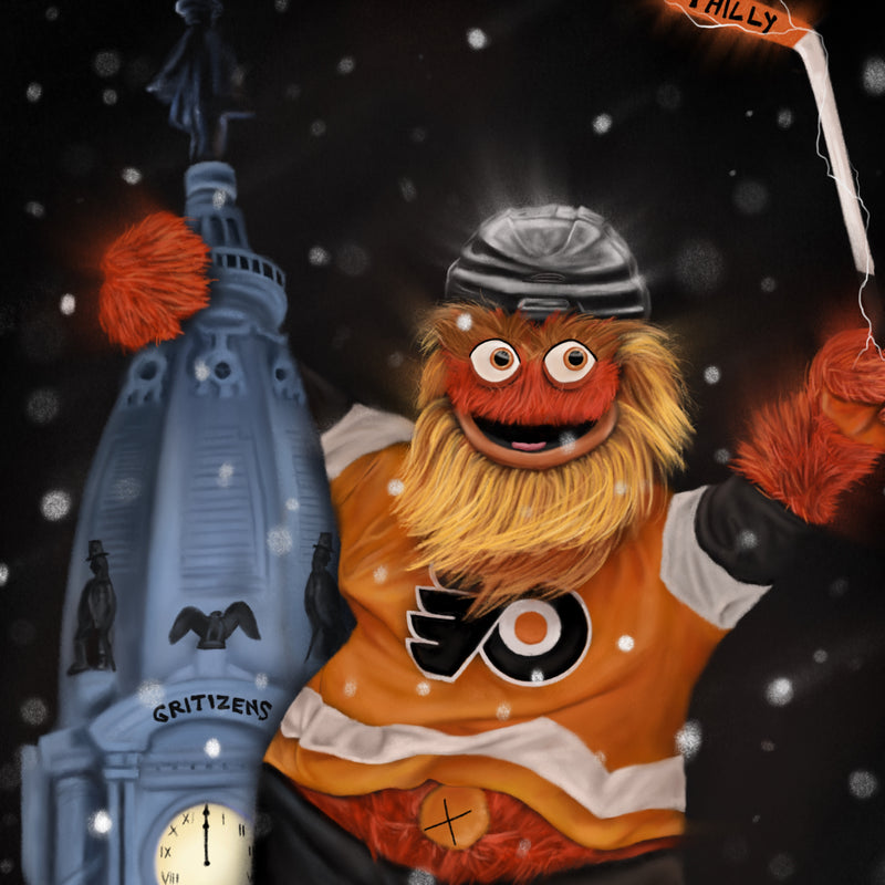 Gritty “GRITIZENS” Philadelphia Flyers - Spector Sports Art -