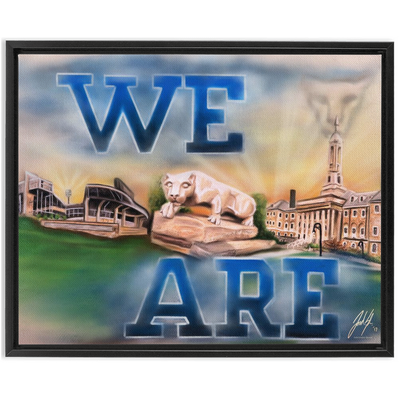 "We Are Penn State" - Spector Sports Art - 16 X 20 Canvas / Framed