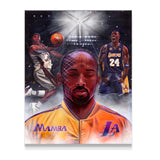 Kobe Bryant “Mamba Mentality” - Spector Sports Art - 16 X 20 Canvas / Unframed