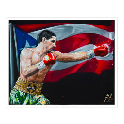 Danny "Swift" Garcia - Spector Sports Art - 16 X 20 Art Print / Unframed