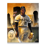 Roberto Clemente “The Great One” - Spector Sports Art - 16 X 20 Canvas / Unframed