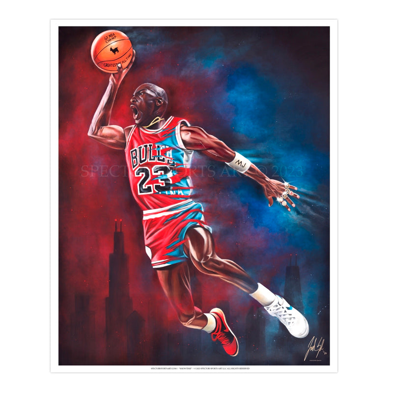 Michael Jordan “GOAT LEGACY” - Spector Sports Art - 16 X 20 Art Print / Unframed