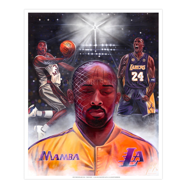 Kobe Bryant “Mamba Mentality” - Spector Sports Art - 16 X 20 Art Print / Unframed