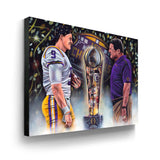 Joe Burrow and Coach O “Perfection” - Spector Sports Art -