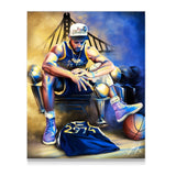 "Chef Curry” - Spector Sports Art - 16 X 20 Canvas / Unframed
