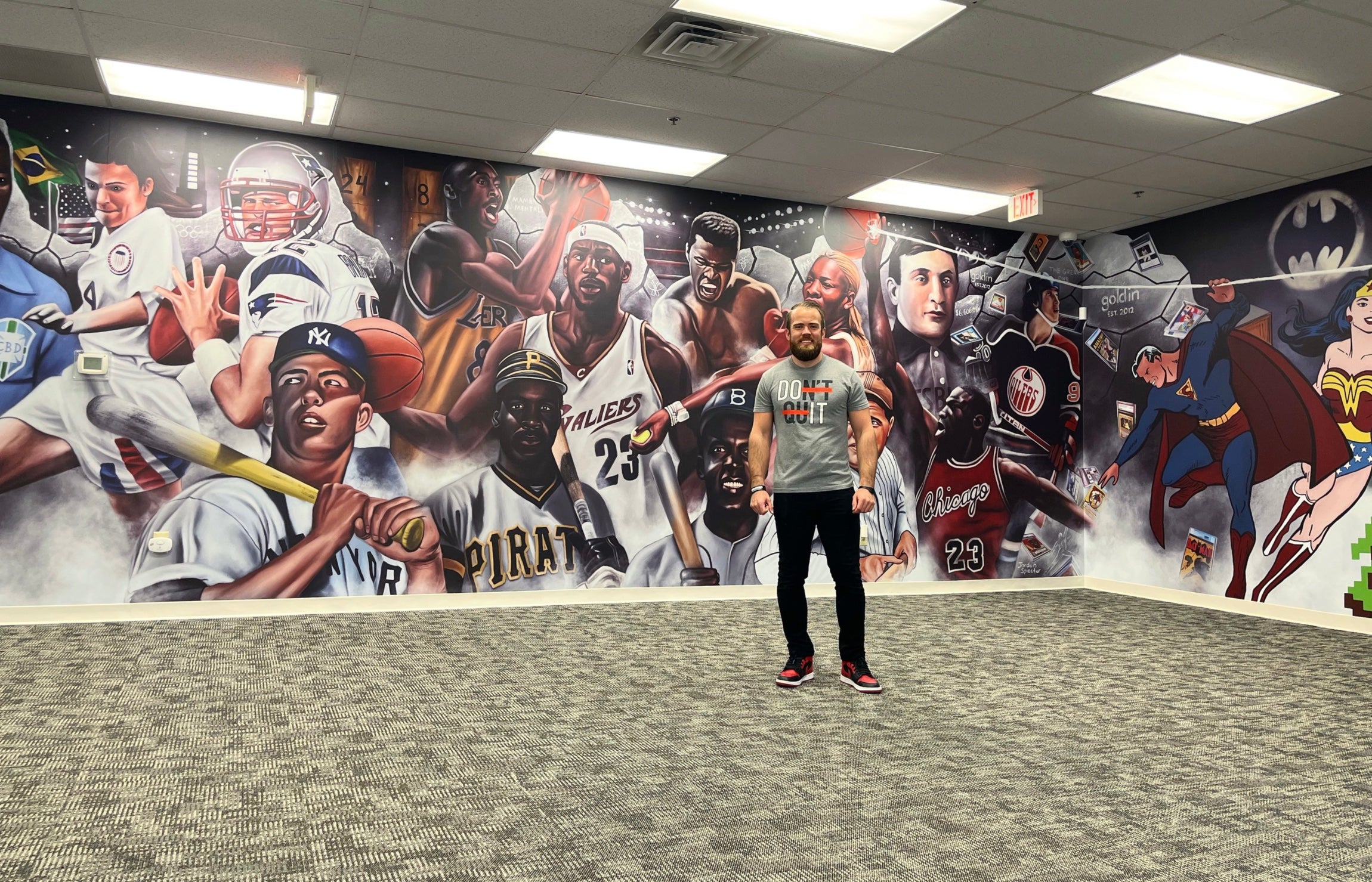 Goldin Mural "LEGENDS ROW" - Spector Sports Art -