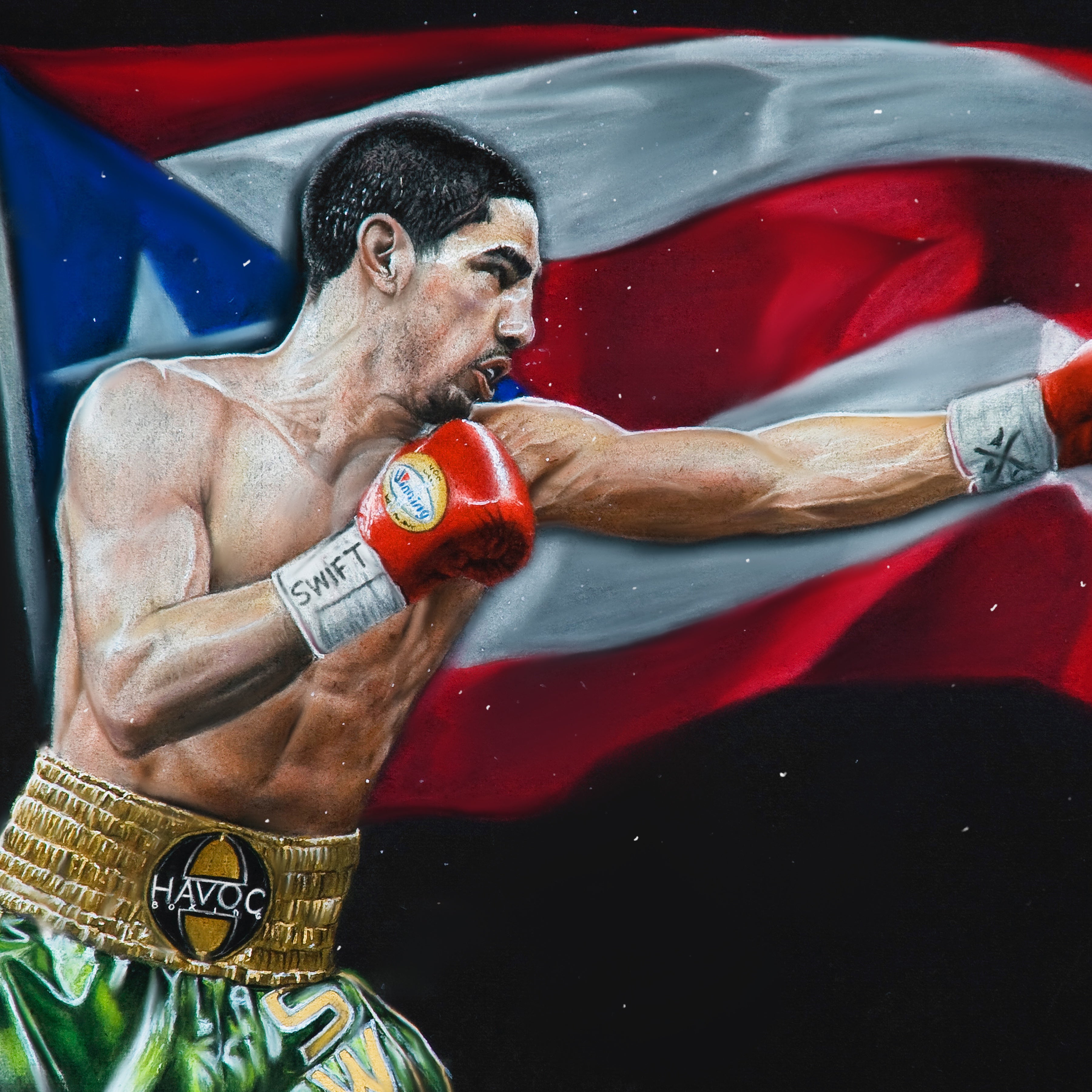 Danny "Swift" Garcia - Spector Sports Art -