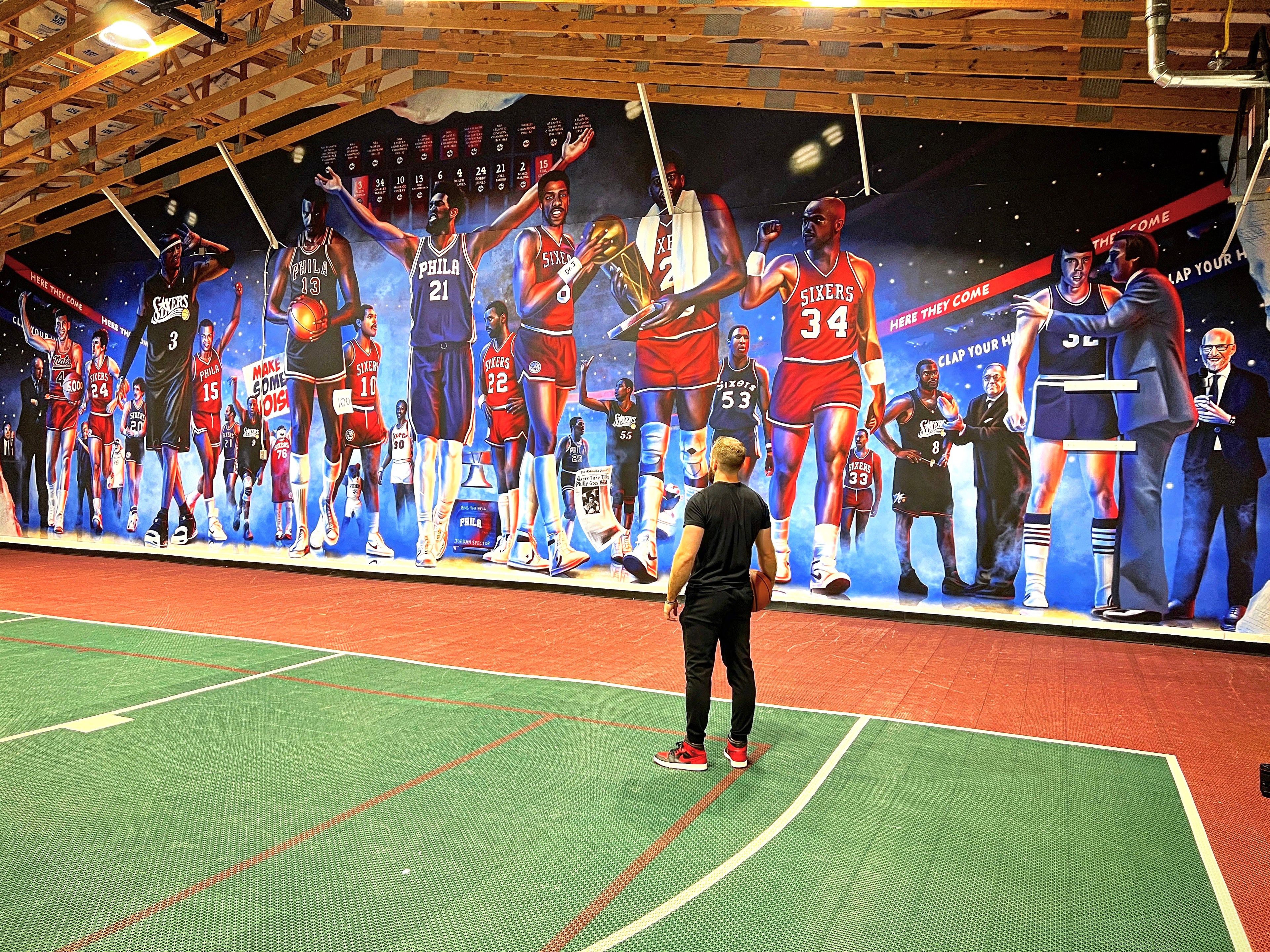 Sixers Legacy "Here They Come" - Spector Sports Art -