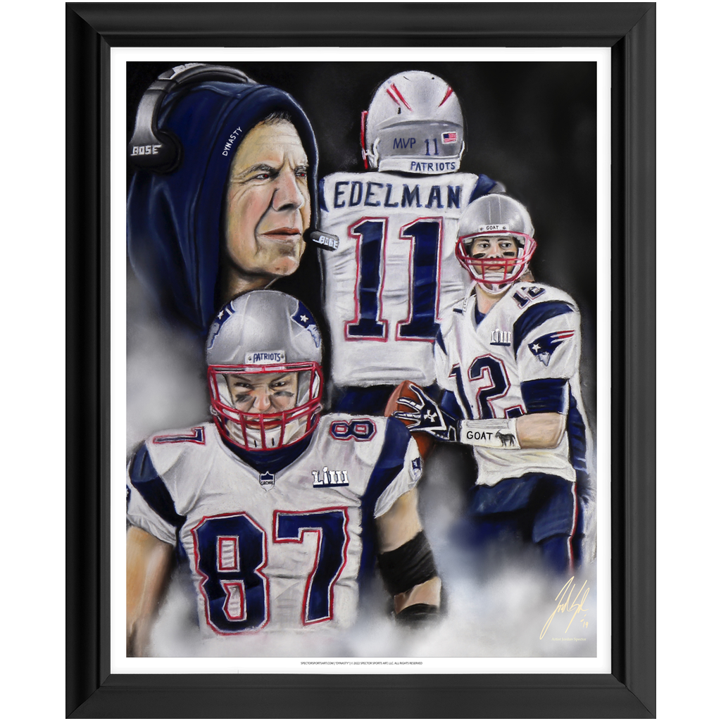 Tom Brady Custom Framed 16x20 Photo New England Patriots Super 