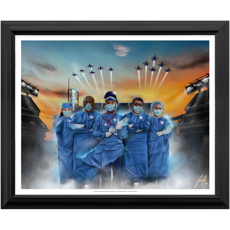 Healthcare Heroes - Spector Sports Art - 16 X 20 Art Print / Framed