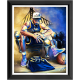 "Chef Curry” - Spector Sports Art - 16 X 20 Art Print / Framed