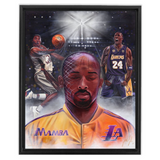 Kobe Bryant “Mamba Mentality” - Spector Sports Art - 16 X 20 Canvas / Framed