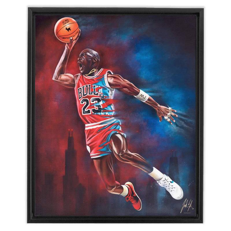 Michael Jordan “GOAT LEGACY” - Spector Sports Art - 16 X 20 Canvas / Framed