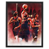 Sixers “Process Reloaded” - Spector Sports Art - 16 X 20 Canvas / Framed