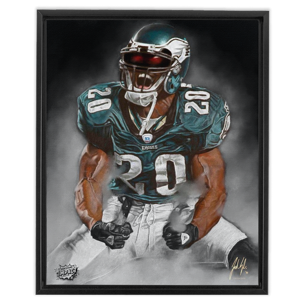 Brian Dawkins Smoke Entrance Philadelphia Eagles Football Photo