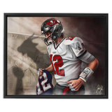 Tom Brady “GOAT” - Spector Sports Art - 16 X 20 Canvas / Framed