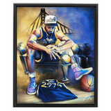 "Chef Curry” - Spector Sports Art - 16 X 20 Canvas / Framed