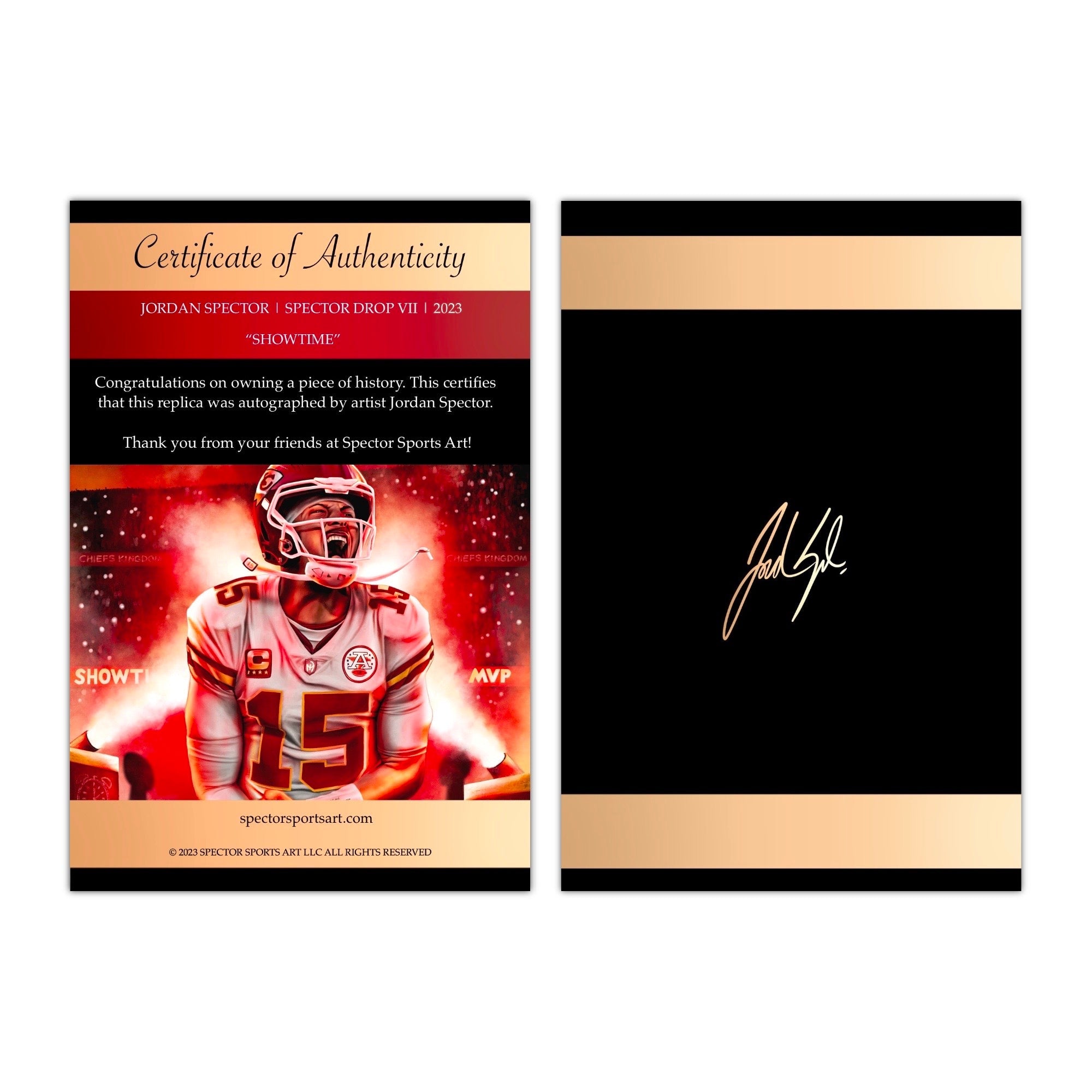 Patrick Mahomes “SHOWTIME”, Patrick Mahomes Art