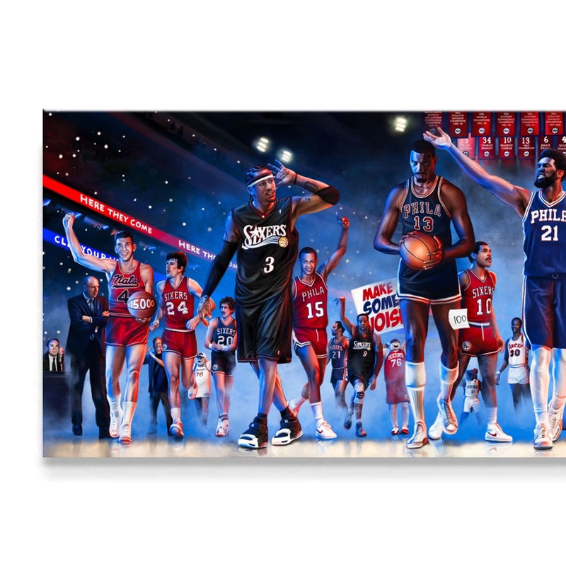 Here Come the Sixers Print — Pretty Weird Work Shop