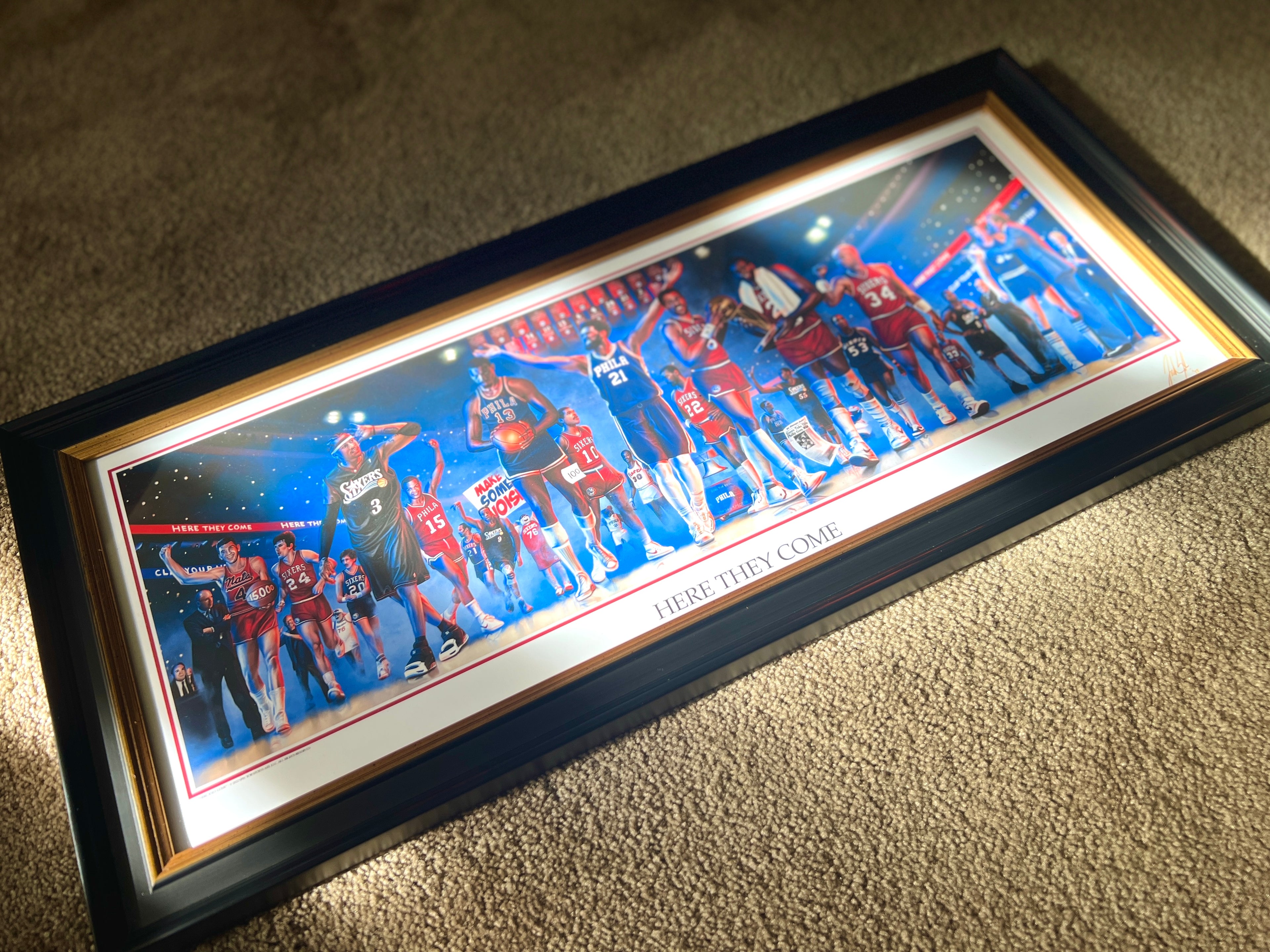 Sixers Legacy "Here They Come" - Spector Sports Art -