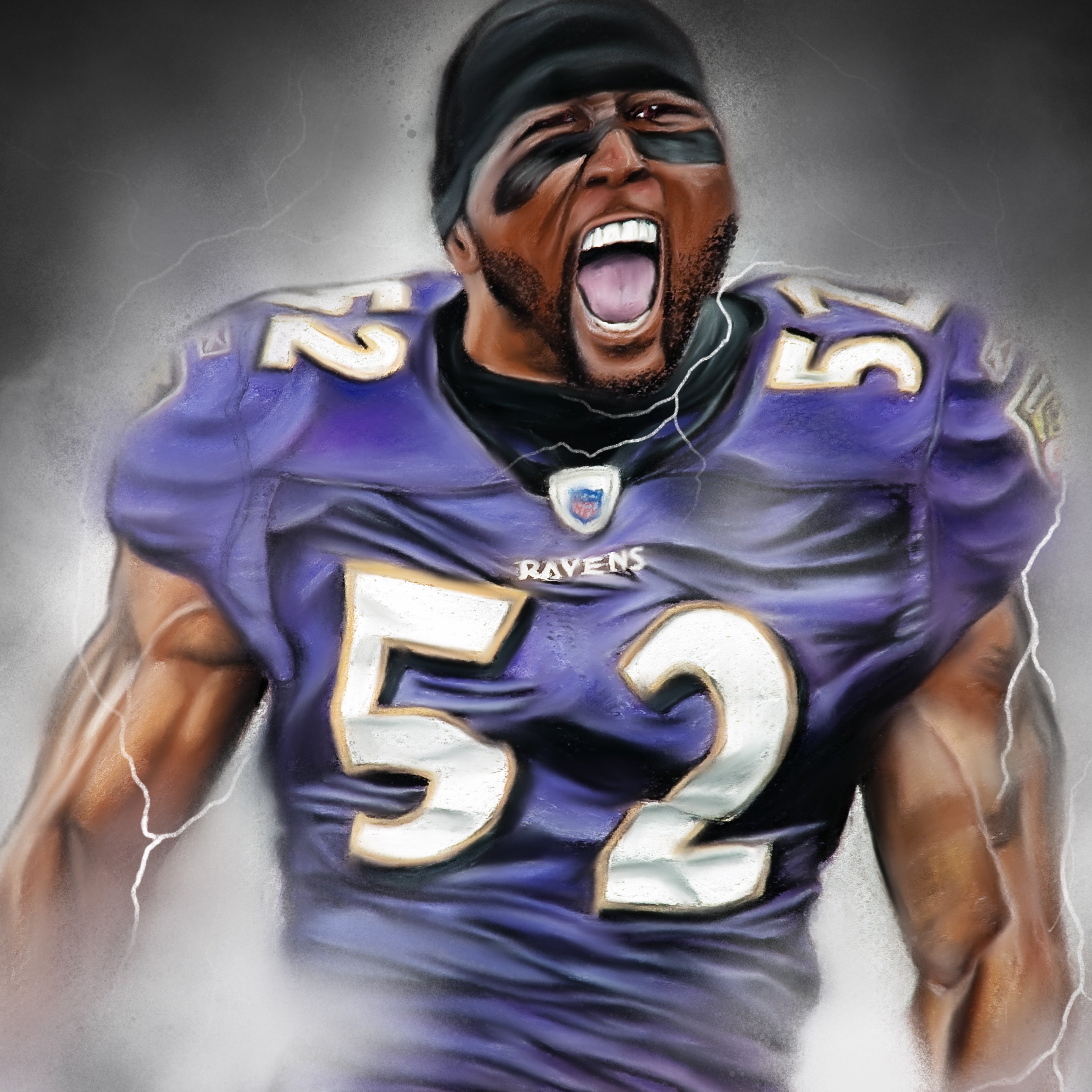 Ray Lewis "Gridiron Legend" - Spector Sports Art -