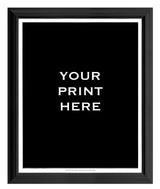 FRAME UPGRADE | 16X20 OR 16x24 ART PRINT - Spector Sports Art - 16 X 20 Art Print / Classic Black
