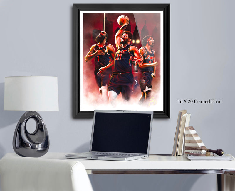 Sixers “Process Reloaded” - Spector Sports Art -