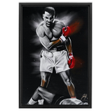 The Great Ali - Spector Sports Art - 16 X 24 Canvas / Framed