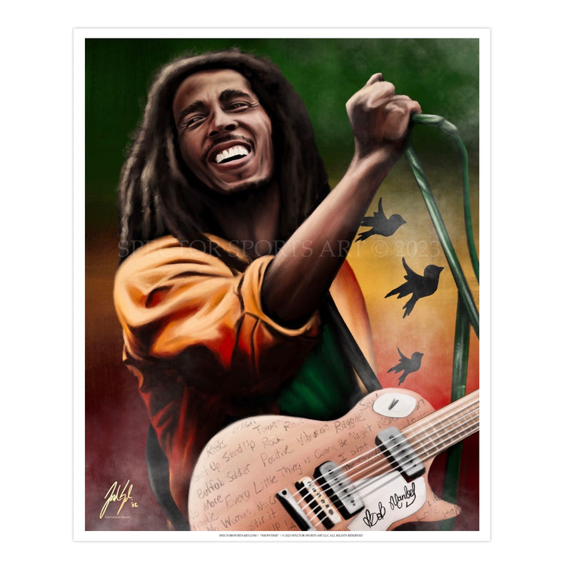 Bob Marley "One Love” - Spector Sports Art - 16 X 20 Art Print / Unframed