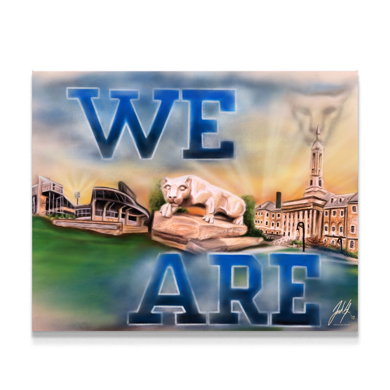 "We Are Penn State" - Spector Sports Art - 16 X 20 Canvas / Unframed