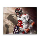 Tom Brady “GOAT” - Spector Sports Art - 16 X 20 Canvas / Unframed