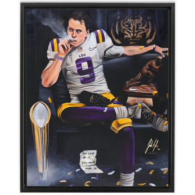 Joe Burrow “Burreaux” - Spector Sports Art - 16 X 20 Canvas / Framed