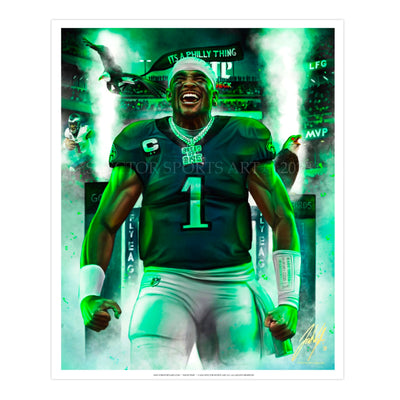 Jalen Hurts “Breed Of One” - Spector Sports Art - 16 X 20 Art Print / Unframed
