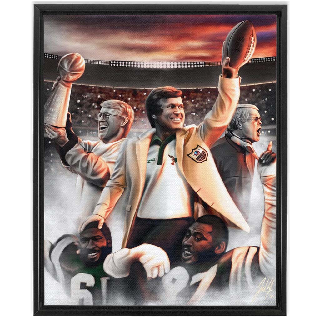 Dick Vermeil “The Players Coach” - Spector Sports Art - 16 X 20 Canvas / Framed