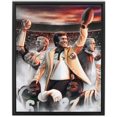 Dick Vermeil “The Players Coach” - Spector Sports Art - 16 X 20 Canvas / Framed