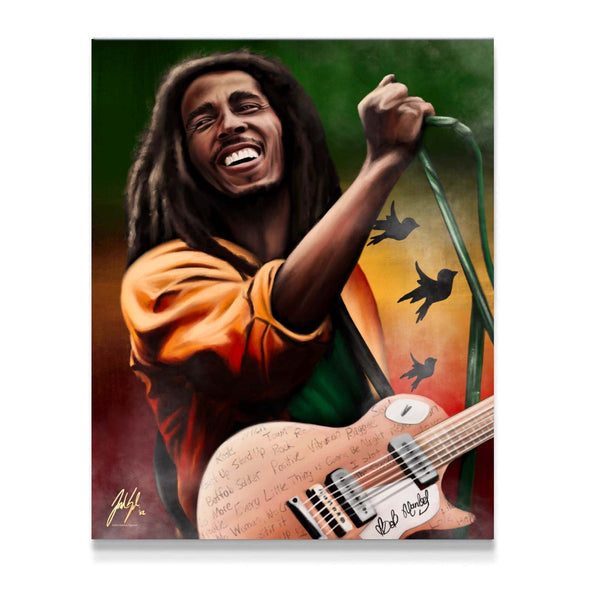Bob Marley "One Love” - Spector Sports Art - 16 X 20 Canvas / Unframed