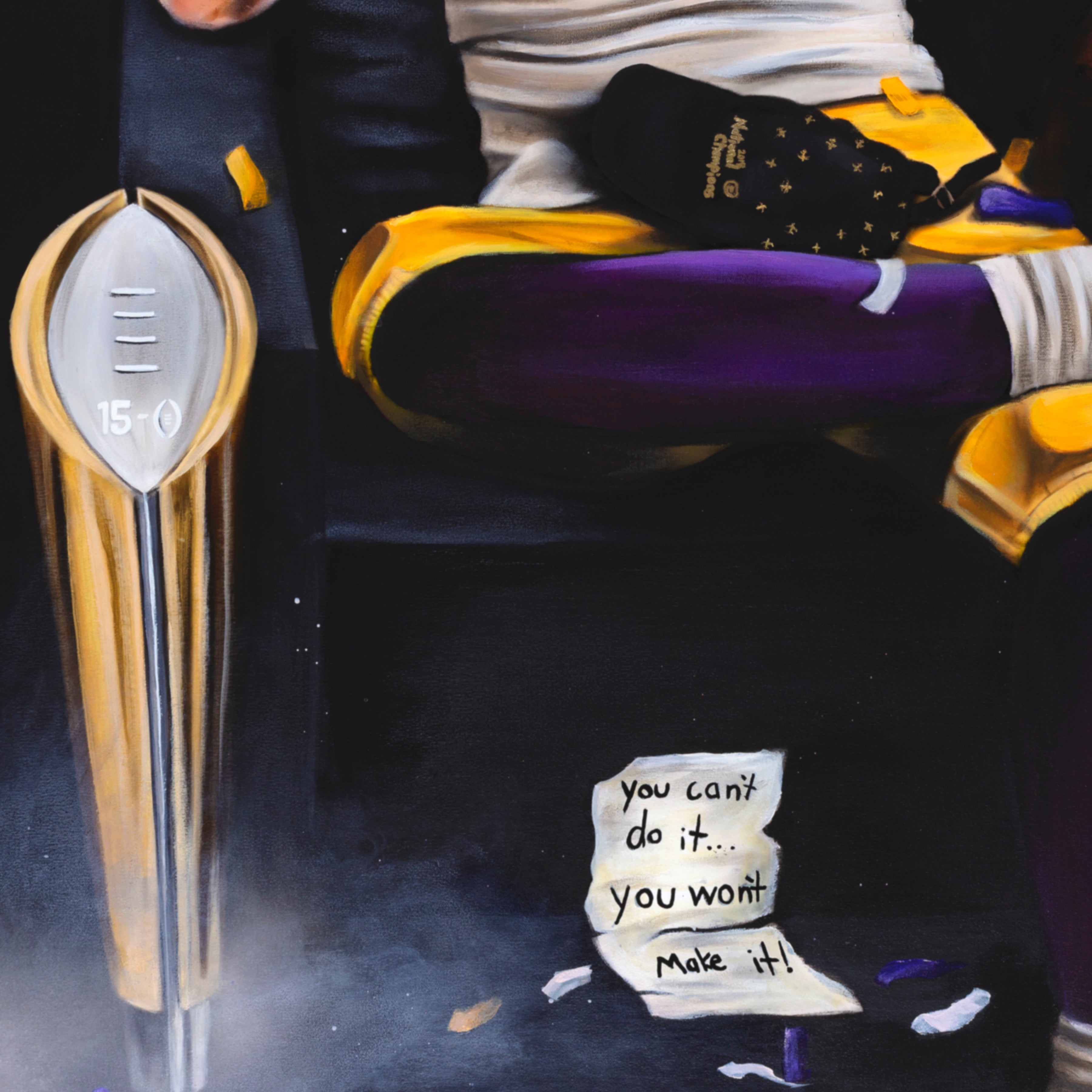 Geaux Joe! From the gridiron to the gallery: Burrow on canvas