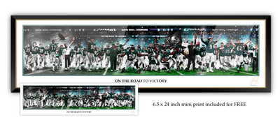 Philly Sports Legacy Collection - Spector Sports Art - Eagles Legacy / Large Lithograph / Legacy Frame | Black and Gold